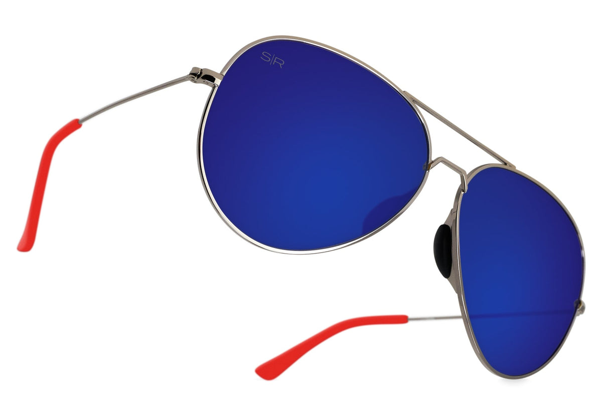 Tangle Free Aviator - Liberty Blue Polarized
